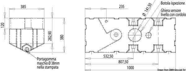 Serbatoio+maceratore 12 V 110 l - 50.143.12